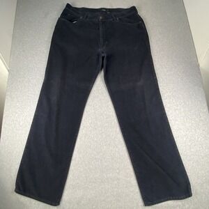 Vintage J Crew Pants Mens 38x34‎ Black Corduroy Chino Flat Front Straight Casual